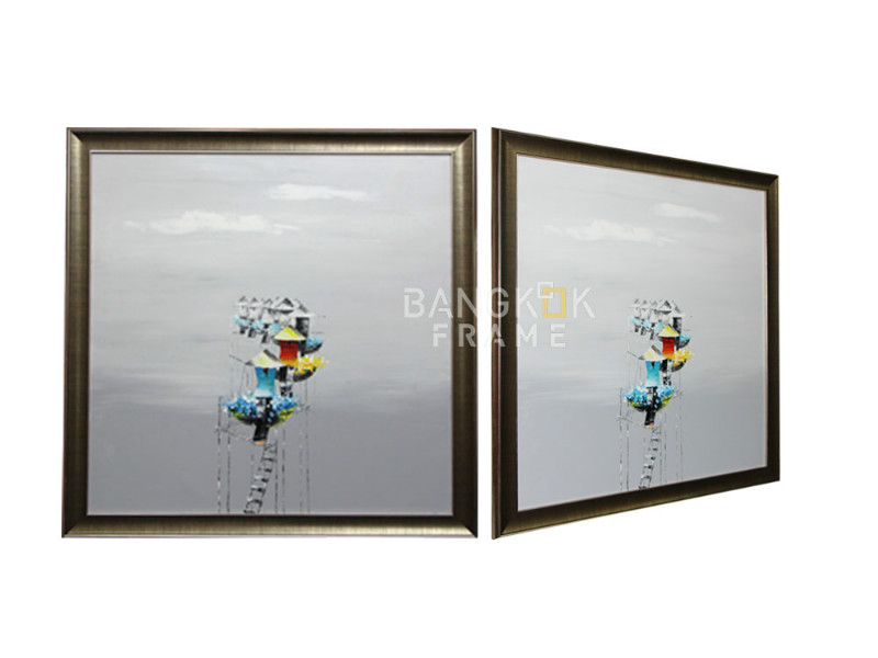 กรอบรูปภาพท้องพระโรงสมัยโบราณ